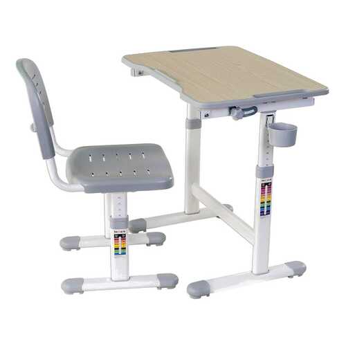 Парта со стулом Fun Desk PICCOLINO II Grey (серый) в Лазурит