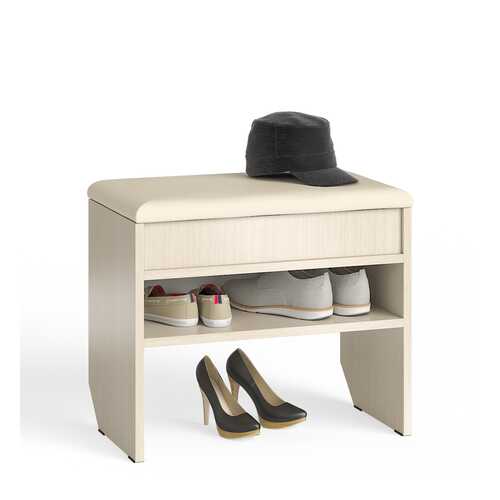 Тумба для обуви с нишей и мягким сиденьем Мебельный Двор ТО-09 дуб, 60х37х45 см в Лазурит