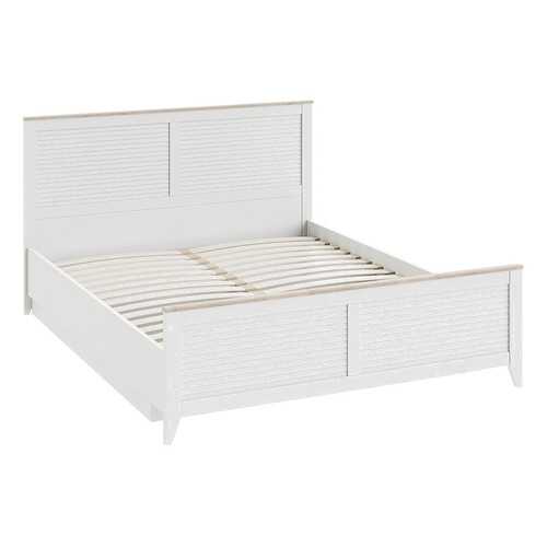 Кровать двуспальная Трия Ривьера СМ 241.01.002 160х200 см, белый/бежевый в Лазурит