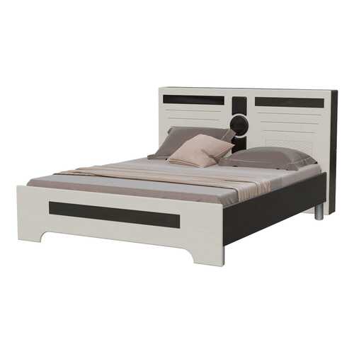 Кровать Мэри-Мебель Престиж СП-06О венге цаво/жемчужный лён, 167х219х105 см в Лазурит