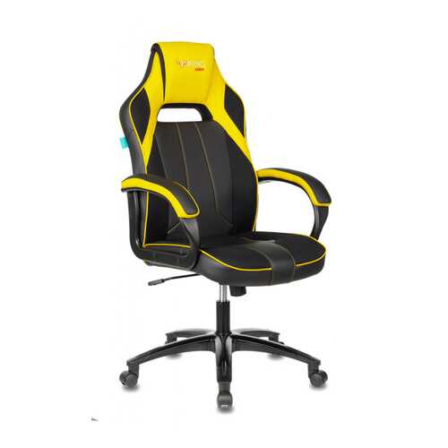 Кресло игровое Бюрократ VIKING 2 AERO YELLOW черный/желтый искусст.кожа/ткань в Лазурит