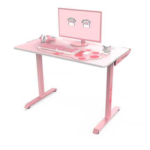 Стол для компьютера (для геймеров) Eureka I1-S, розовый в Лазурит