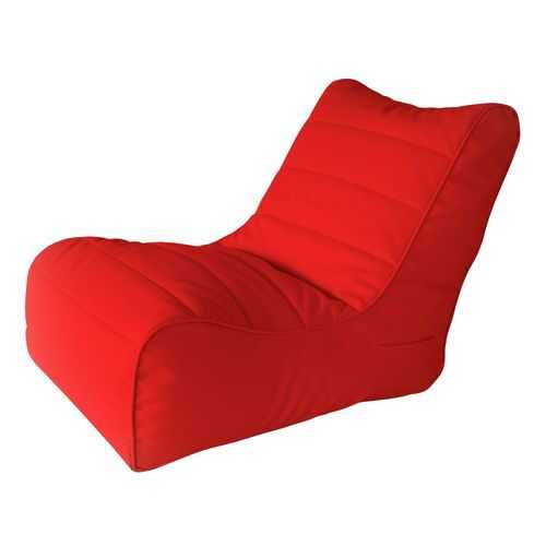 Кресло бескаркасное Папа Пуф Soft Lounger Red, размер XL, экокожа, красный в Лазурит