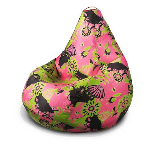 Кресло-мешок груша MyPuff, размер Стандарт, Цветы розовые в Лазурит