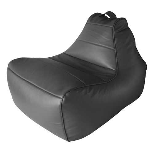 Кресло-мешок Папа Пуф Modern Lounger Black, размер L, экокожа, черный в Лазурит