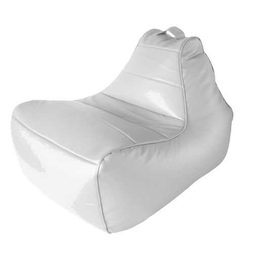 Кресло-мешок Папа Пуф Modern Lounger White, размер L, экокожа, белый в Лазурит