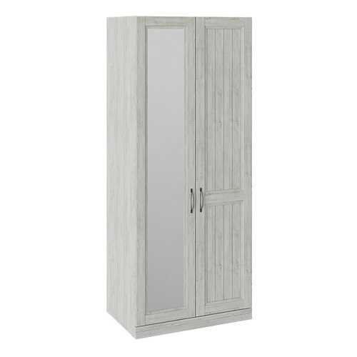 Шкаф для одежды с 1 глухой и 1 зеркальной дверью правый Трия «Кантри» в Лазурит