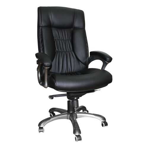 Кресло TUTKRESLA Q-8 Silver, кожа черная в Лазурит