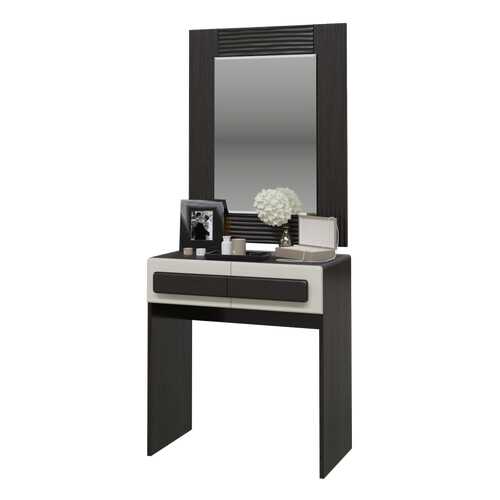 Туалетный столик с зеркалом Мэри-Мебель Престиж венге цаво/жемчужный лён, 70х38х173 см в Лазурит